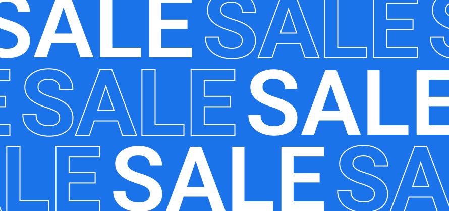 Sale banner homepage shop image